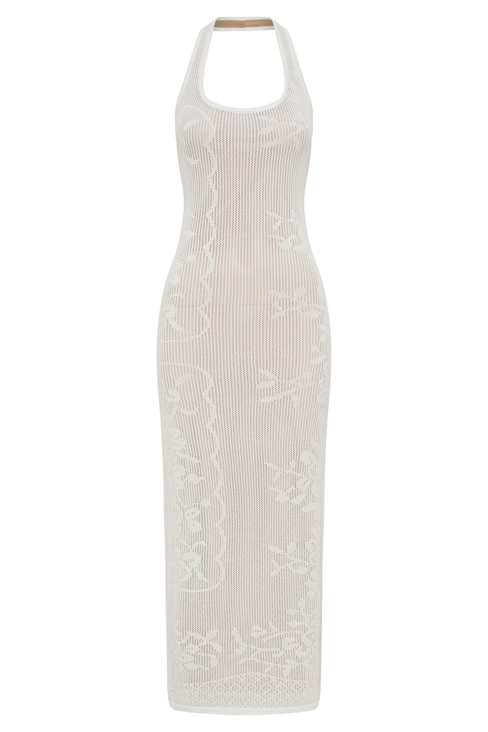 Patrizia Knit Halter Maxi Dress - Ivory