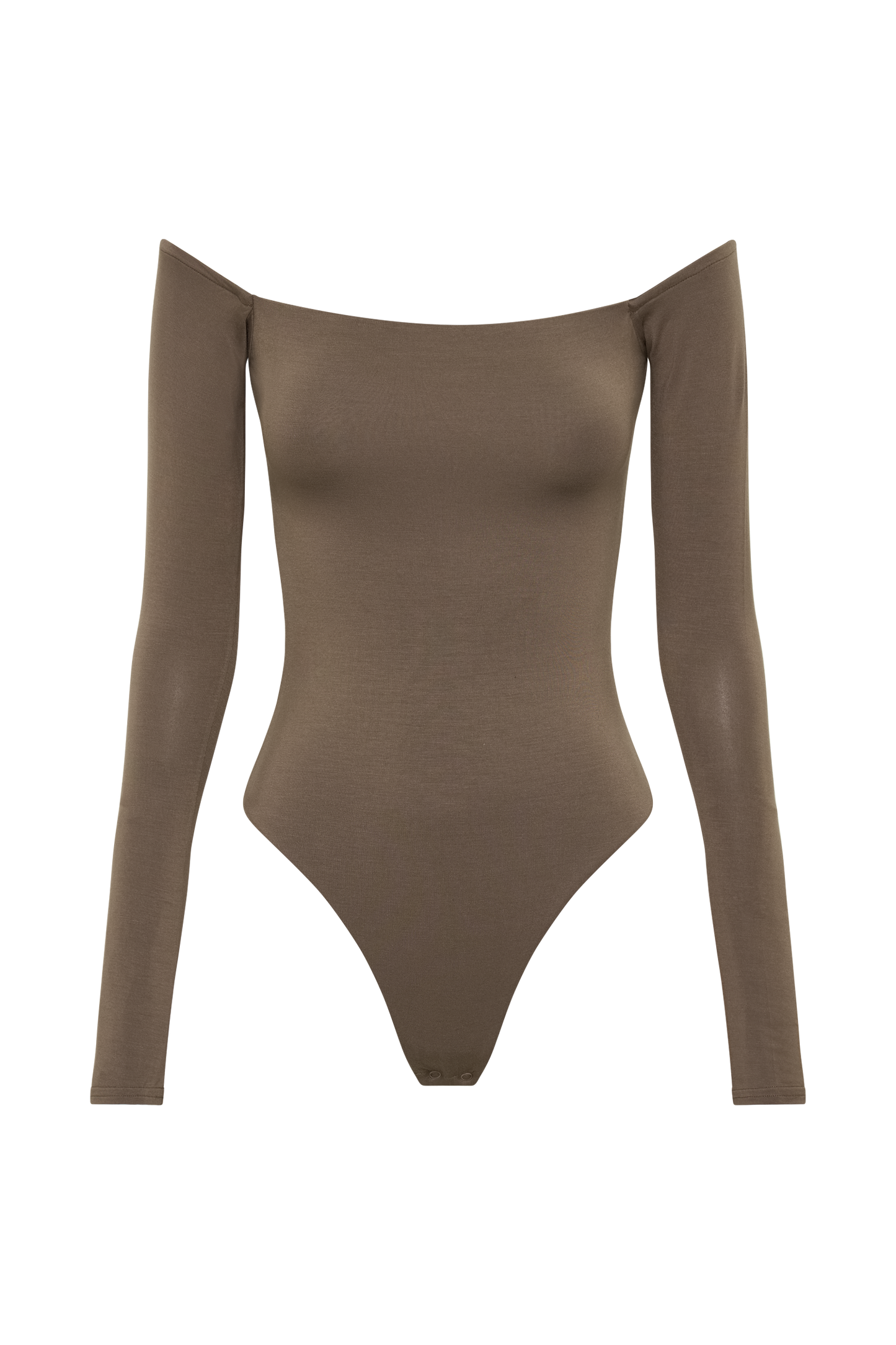 Peta Off Shoulder Modal Long Sleeve Bodysuit - Coco