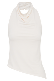 Federica Slinky Halter Neck Top - Ivory