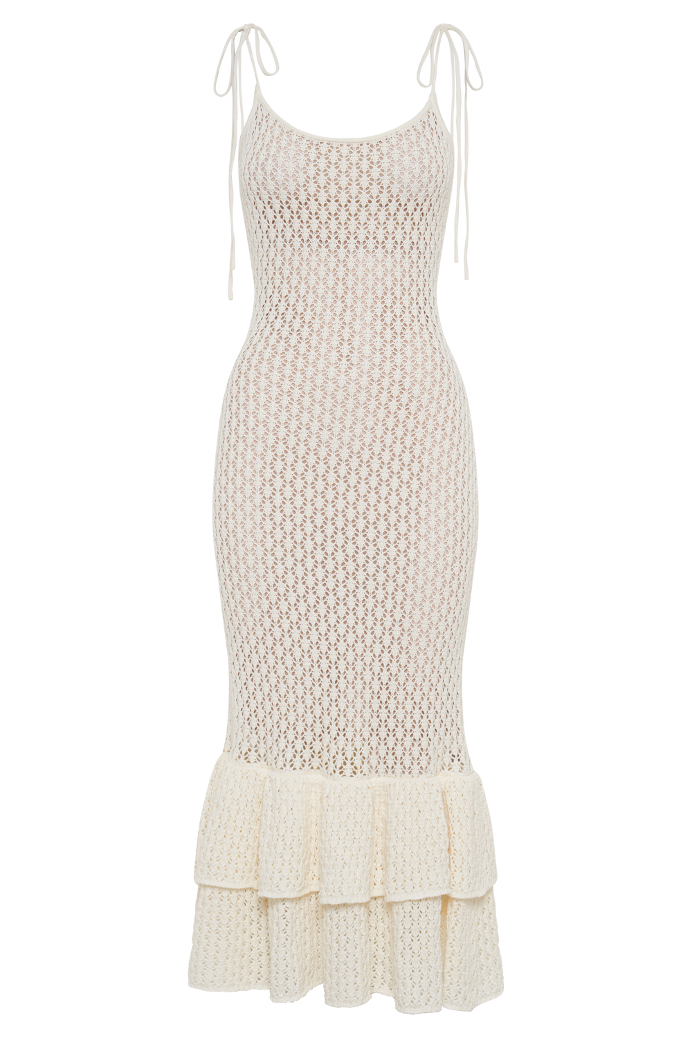 Bianca Knit Midi Dress - Ivory