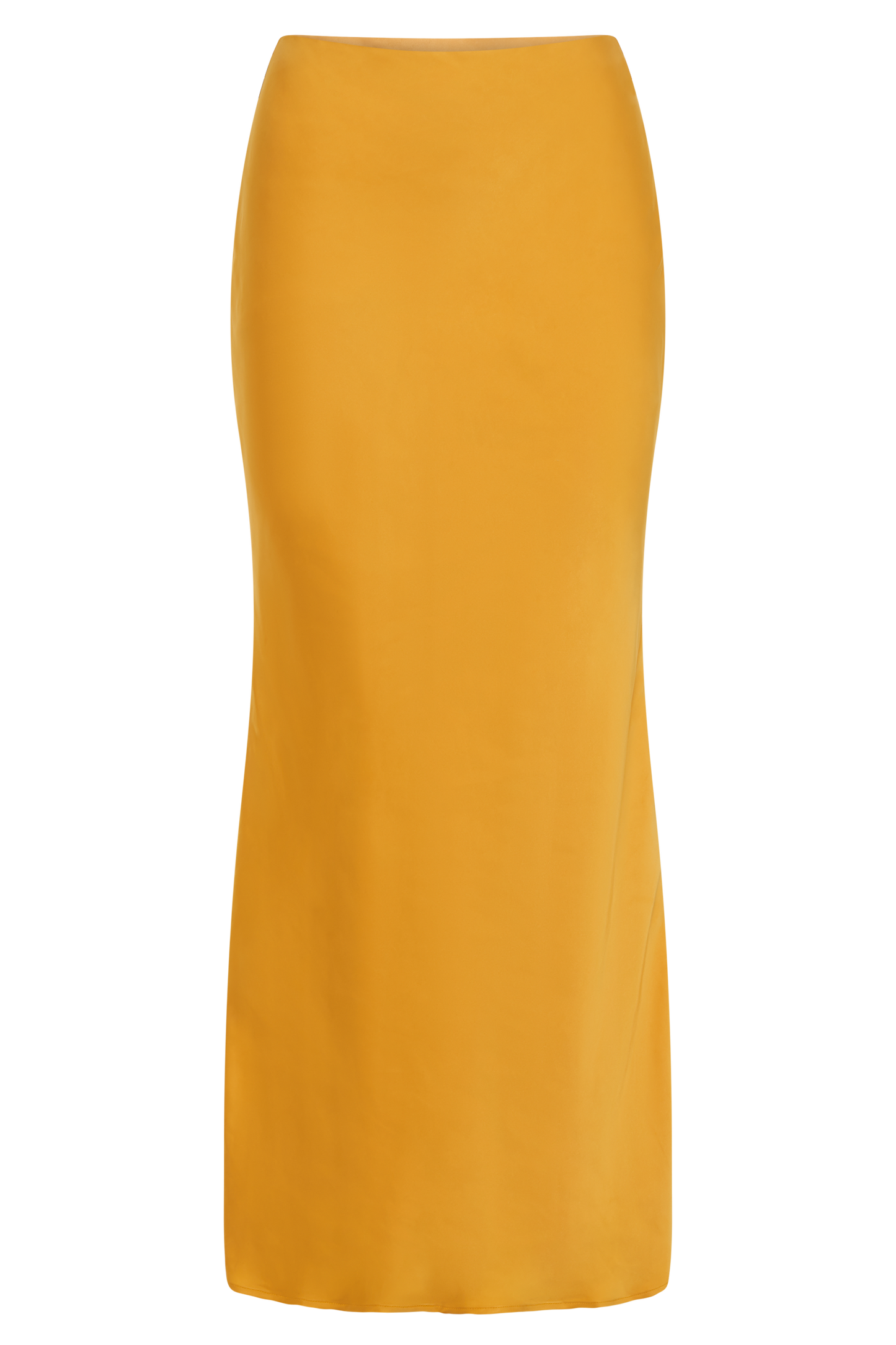 Viviana Satin Maxi Skirt - Tangerine