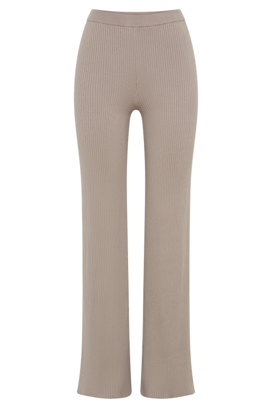 Calypso Knit Trousers - Tawny Grey