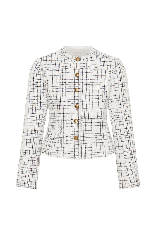 Priscilla Tweed Jacket - White