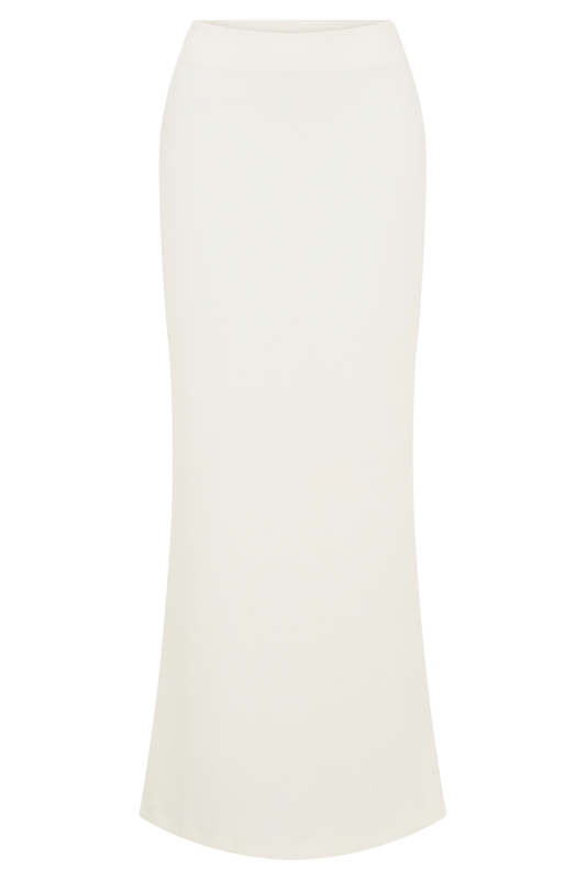 Micah Suiting Maxi Skirt - White