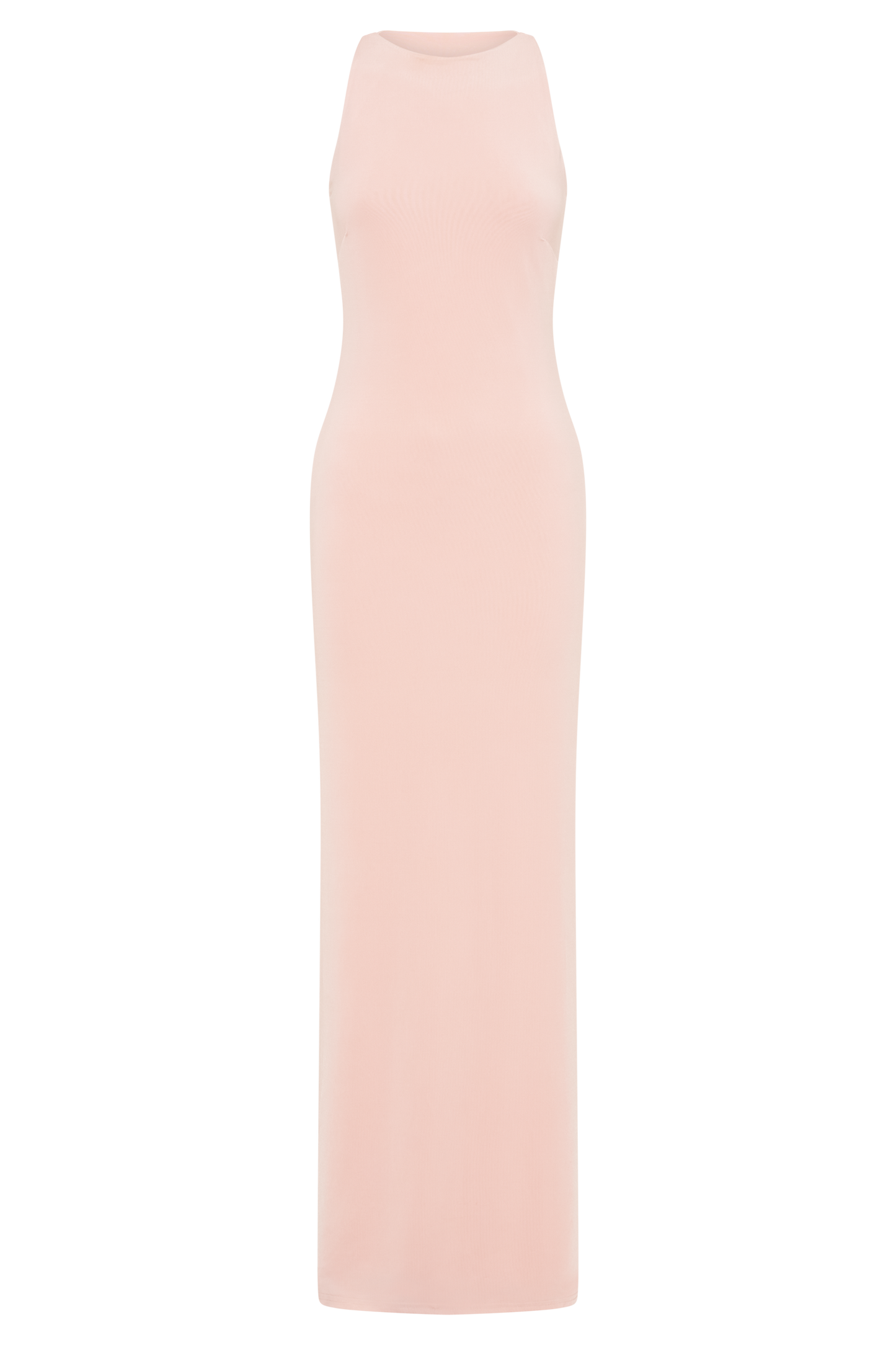 Louise Slinky Backless Maxi Dress - Pale Pink