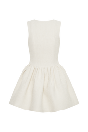 Jennifer Boucle Mini Dress - Ivory