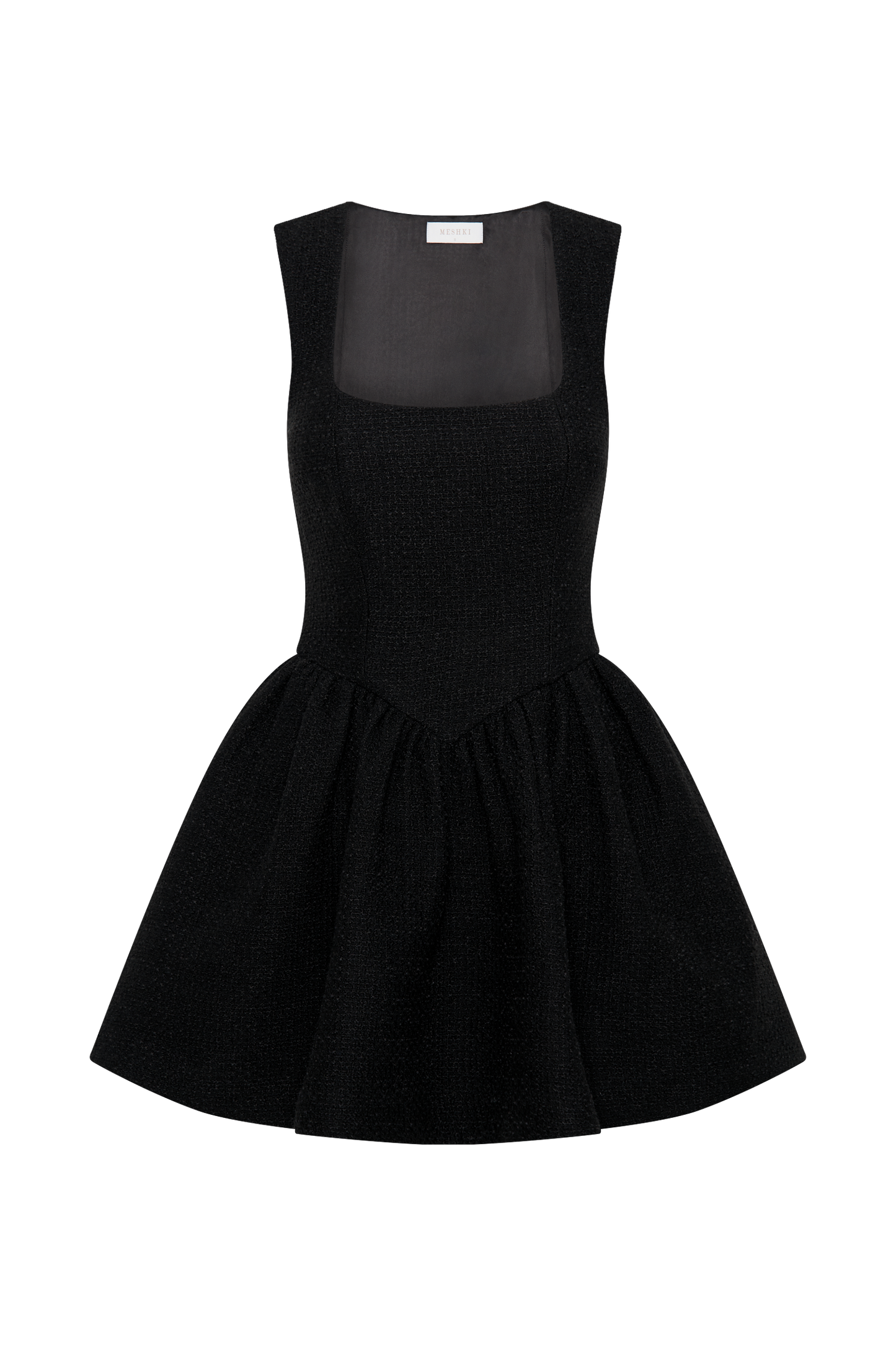 Jennifer Boucle Mini Dress - Black