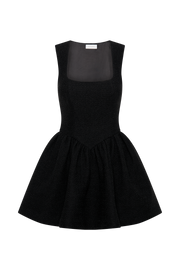 Jennifer Boucle Mini Dress - Black