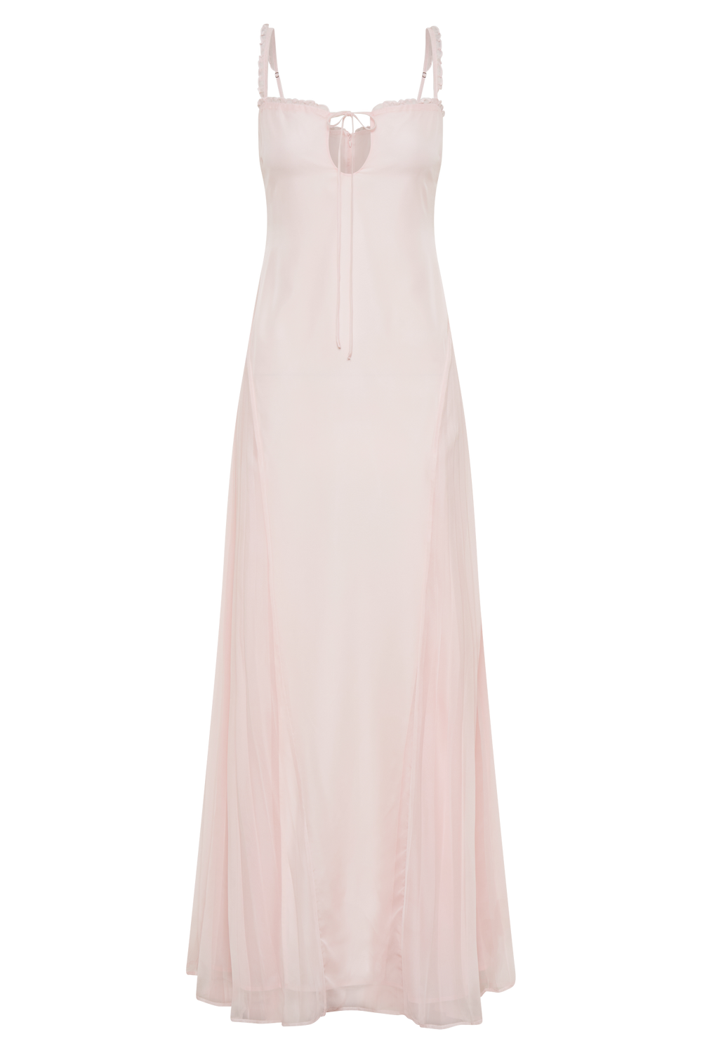 Saira Chiffon Maxi Dress - Powder Pink