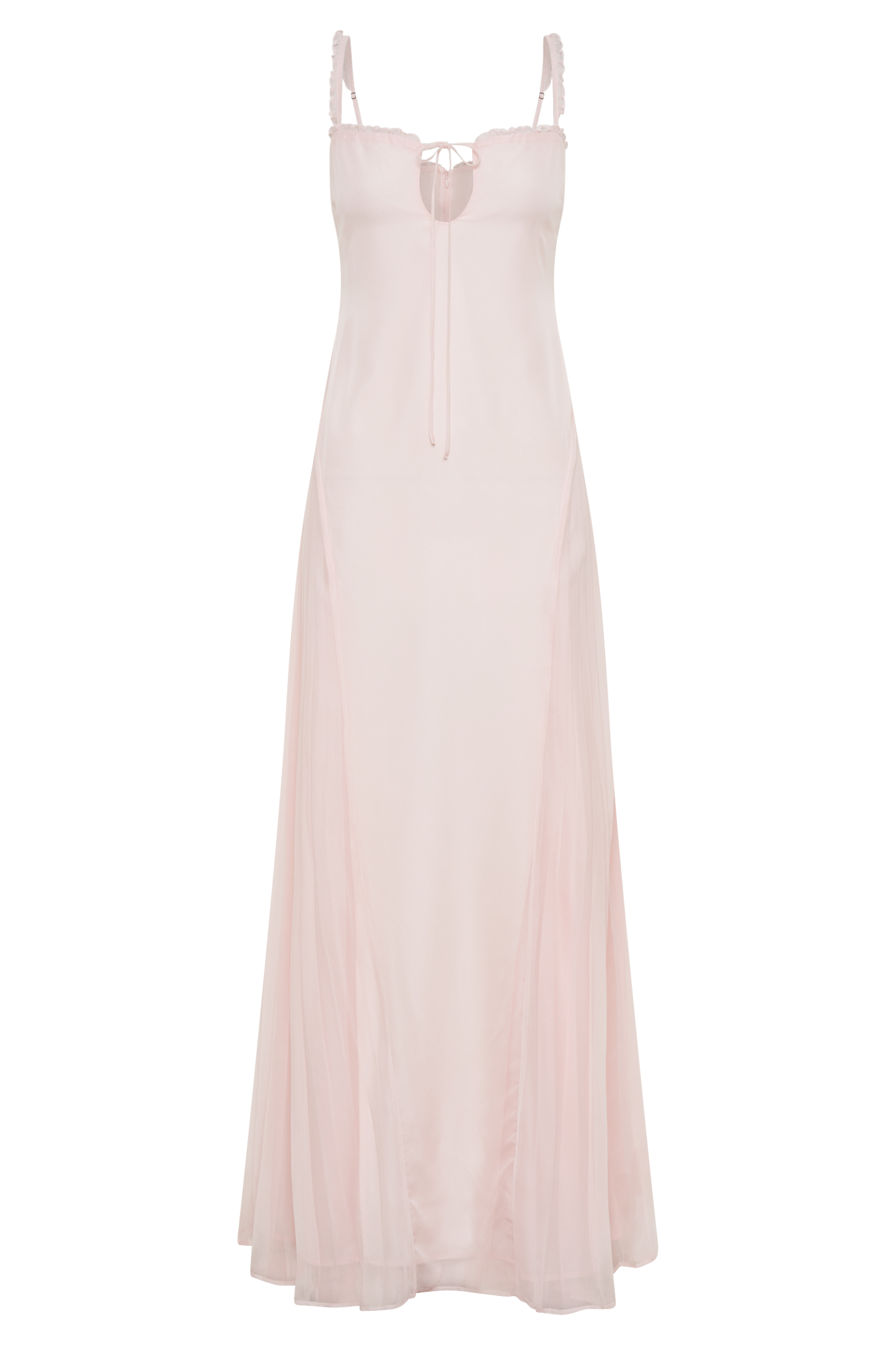 Saira Chiffon Maxi Dress - Powder Pink