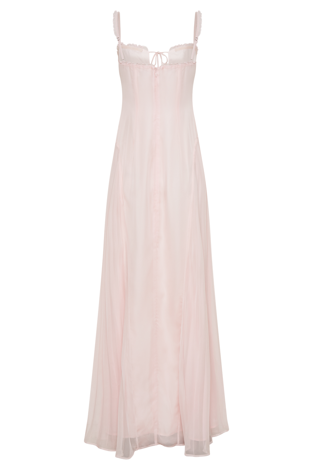 Saira Chiffon Maxi Dress - Powder Pink