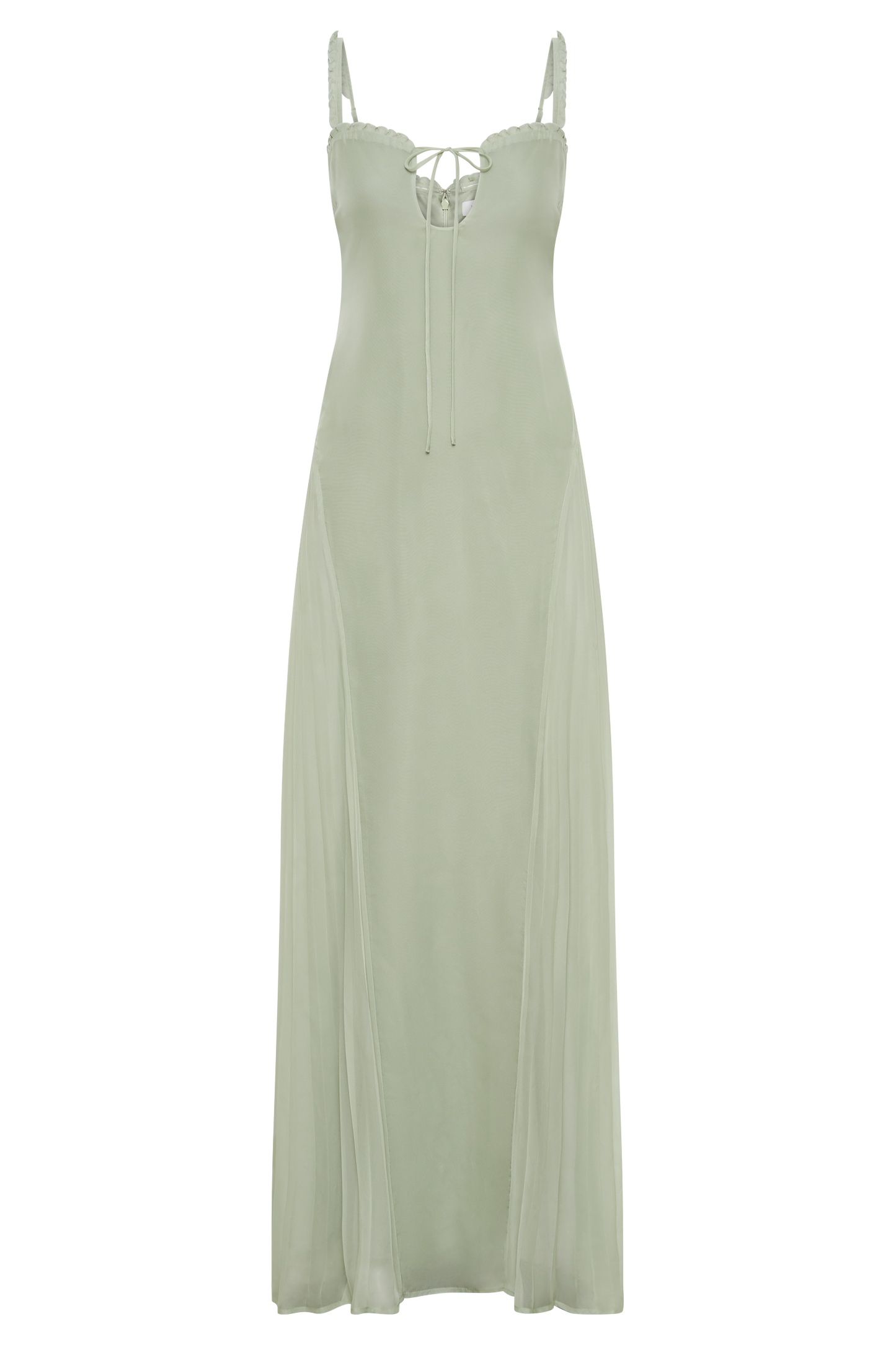 Saira Chiffon Maxi Dress - Pastel Green