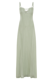 Saira Chiffon Maxi Dress - Pastel Green