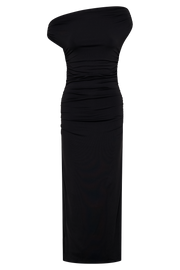 Alayna Recycled Nylon Midi Dress - Black