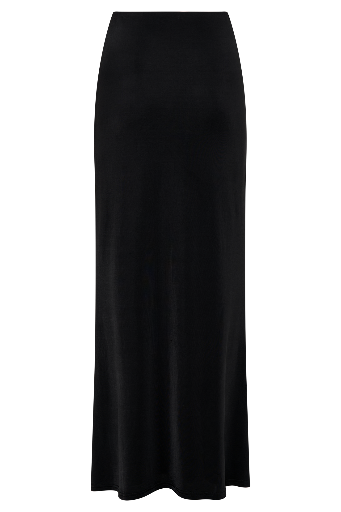 Bruna Slinky Fishtail Maxi Skirt - Black