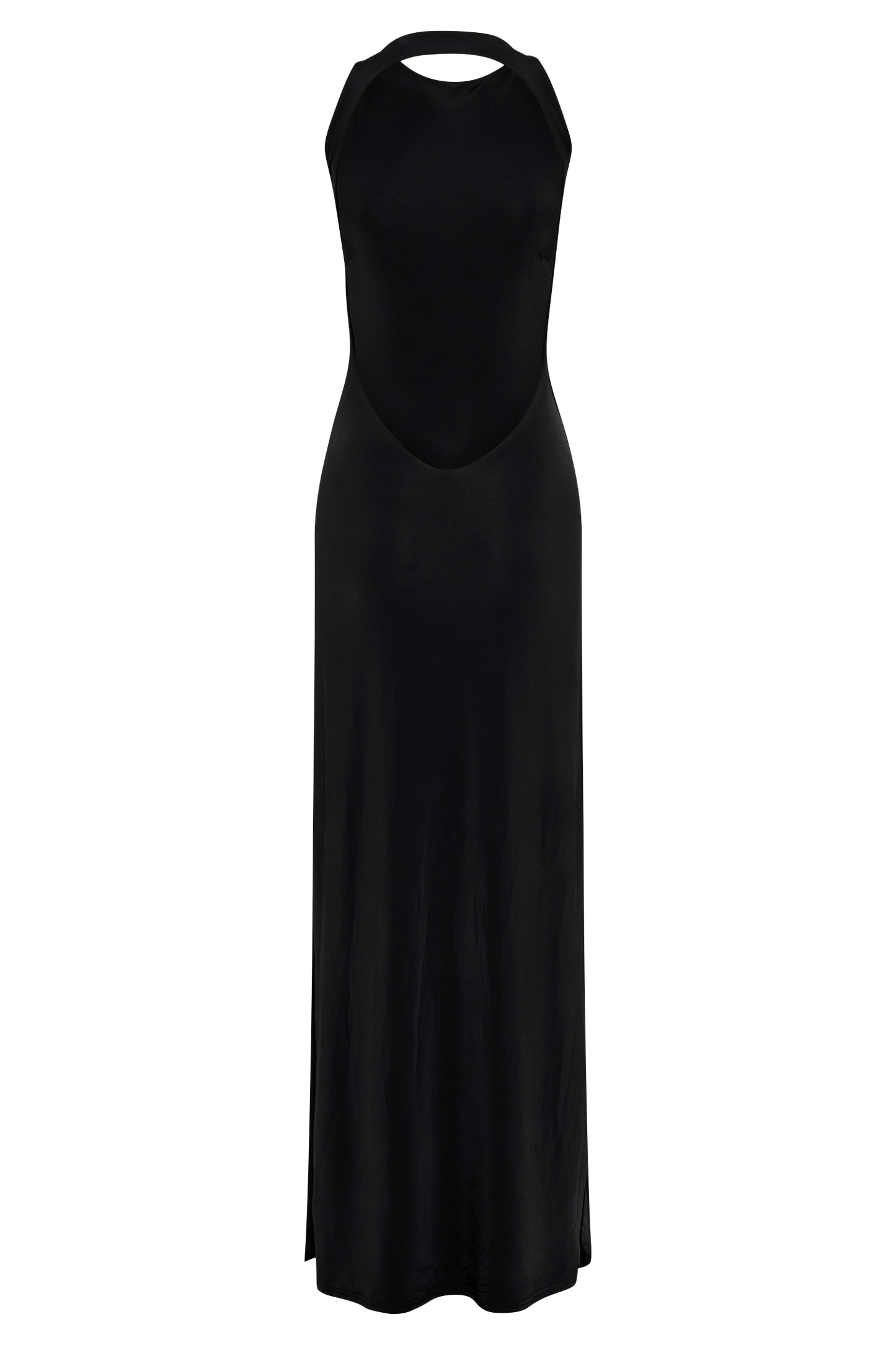 Louise Slinky Backless Maxi Dress - Black