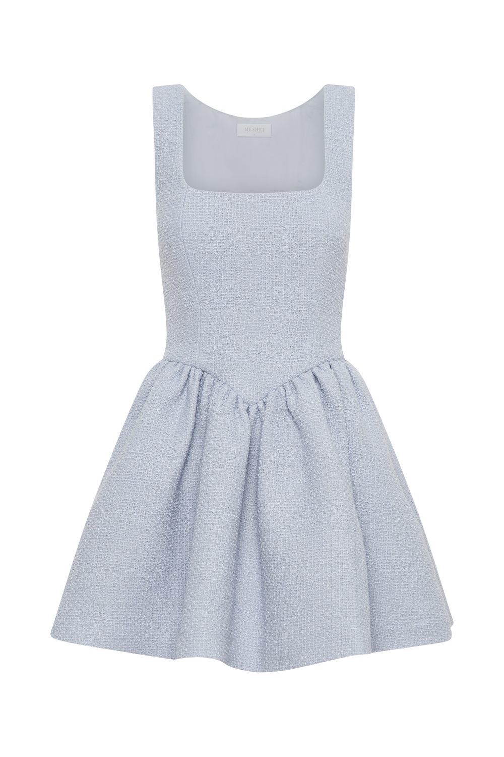 Jennifer Boucle Mini Dress - Sky Blue