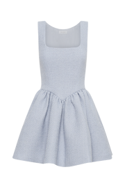 Jennifer Boucle Mini Dress - Sky Blue