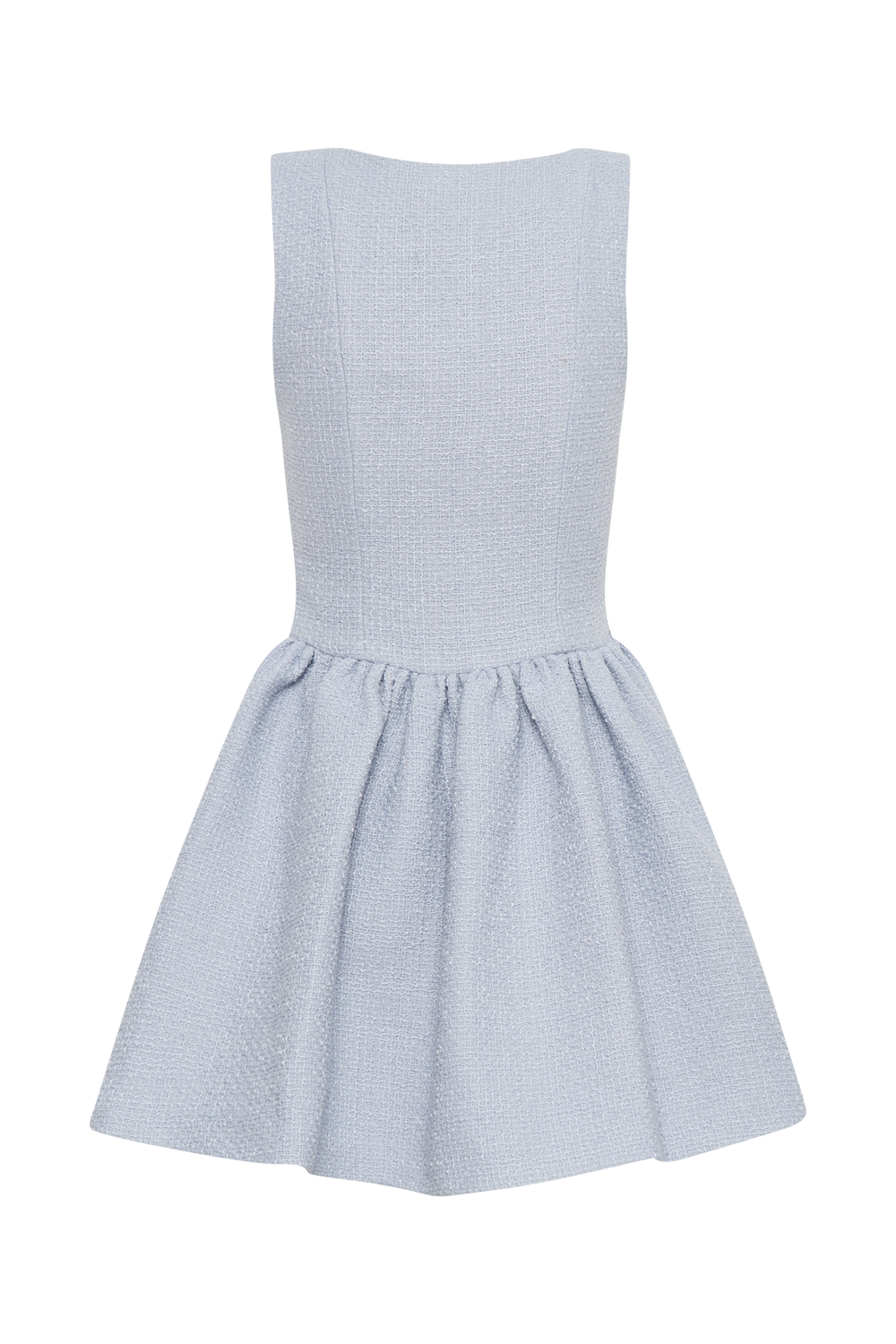 Jennifer Boucle Mini Dress - Sky Blue