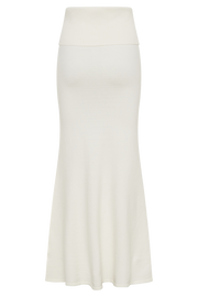 Karlie Knit Maxi Skirt With Ribbed Waist - Ivory