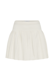 Beverly Knit Pleated Mini Skirt - Ivory