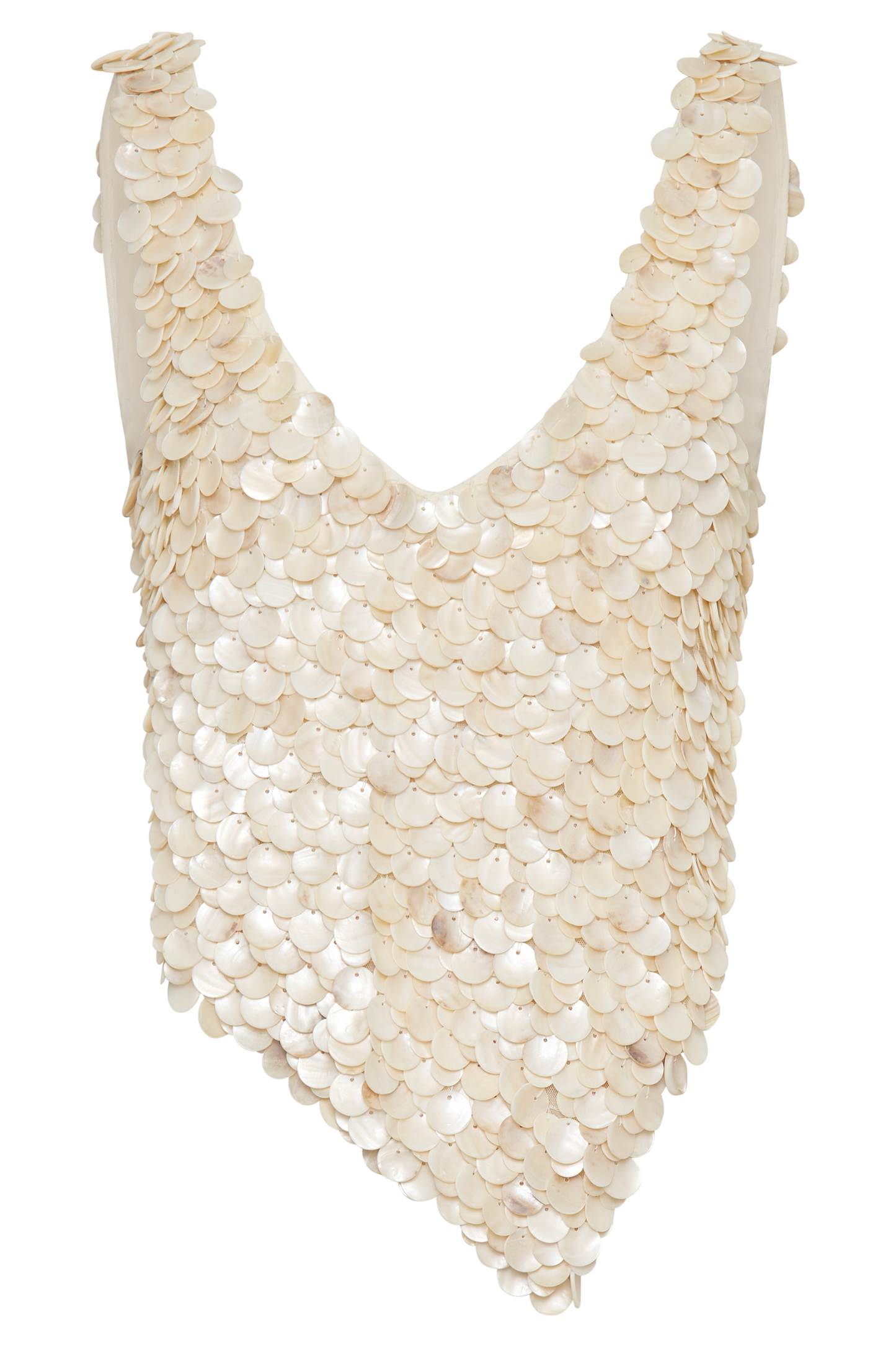 Willow Mother Of Pearl Halter Top - Pearl