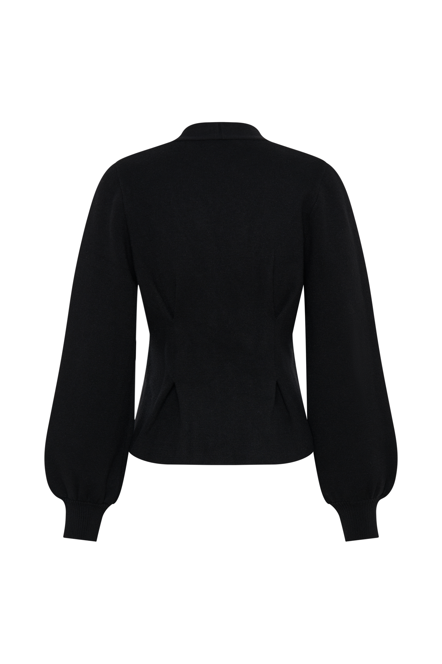 Beverly Knit Cinched Cardigan - Black