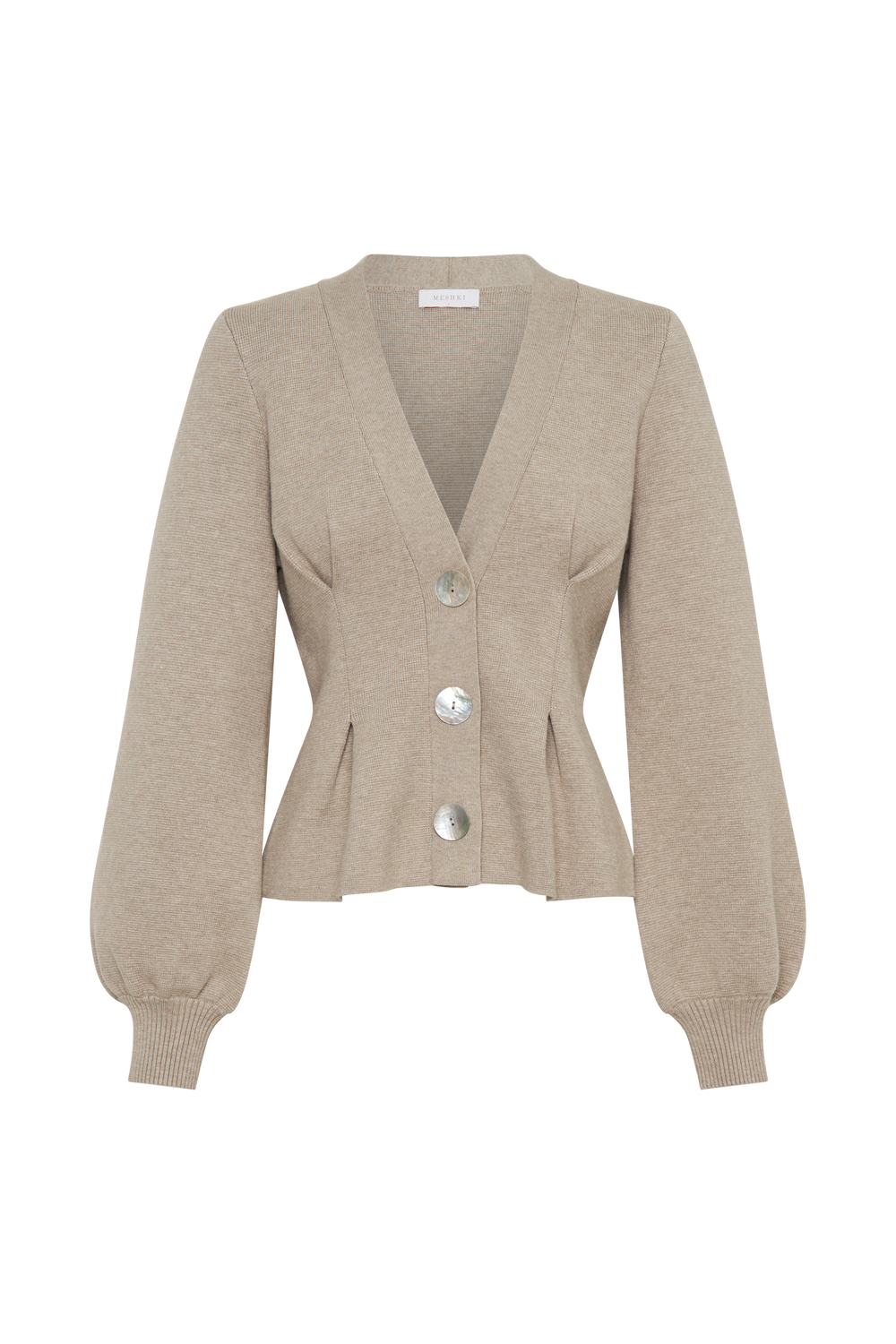 Beverly Knit Cinched Cardigan - Oak