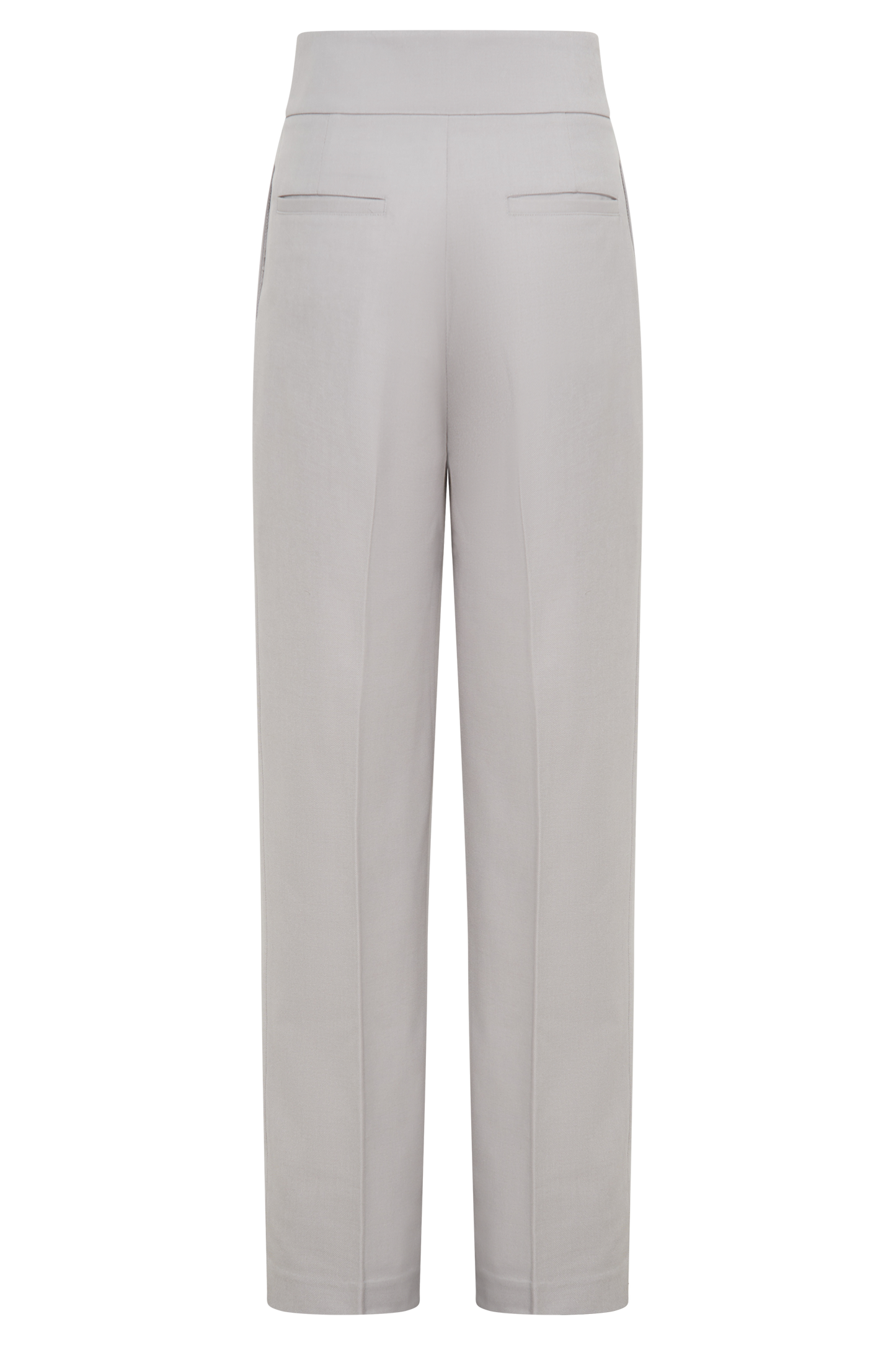 Penelope Pleated High Waisted Pants - Grey