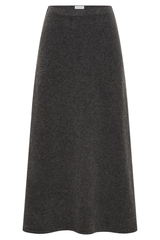 Vivica Knit Maxi Skirt - Charcoal Marle