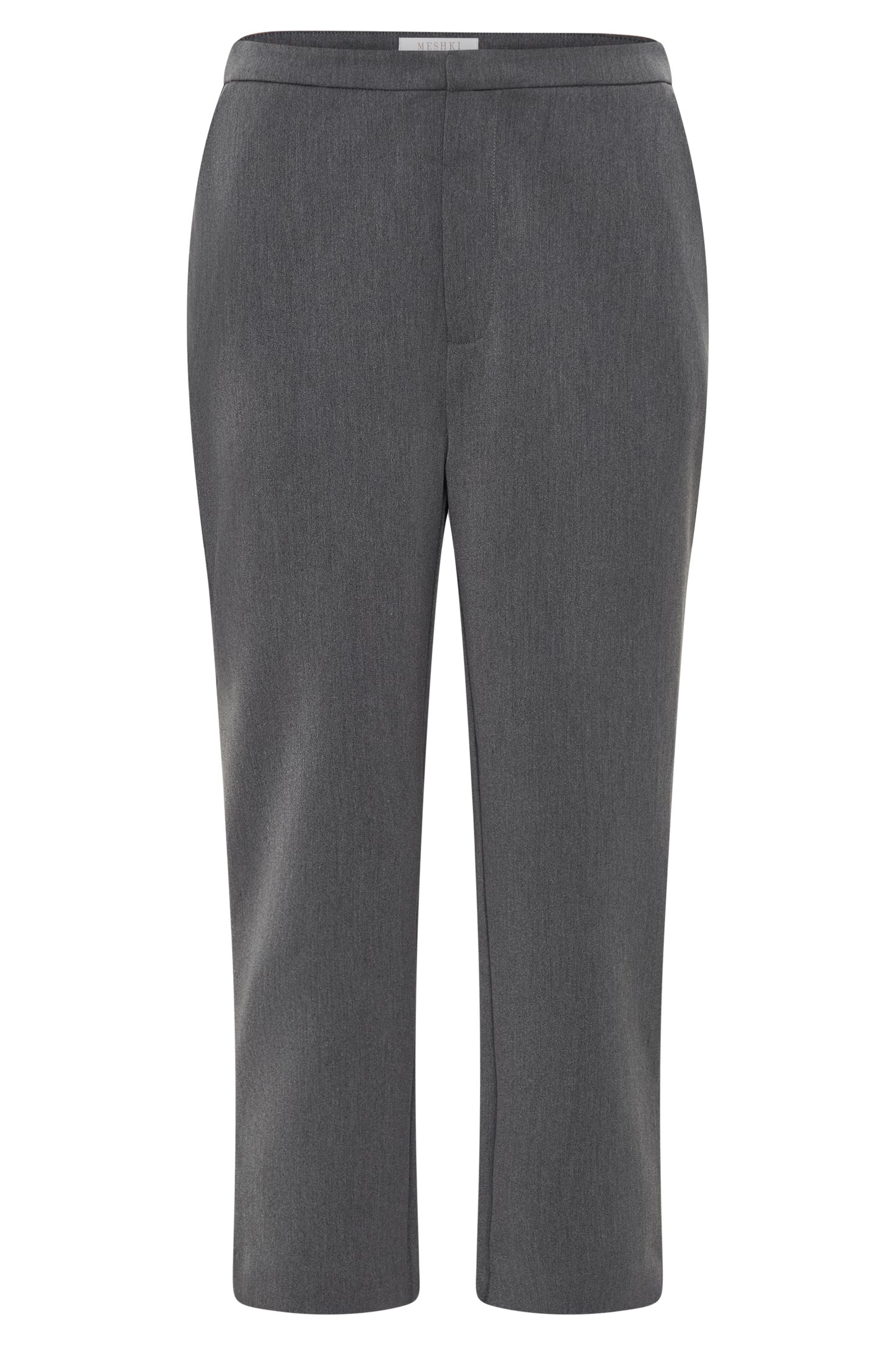 Anne Fitted Capri Pants - Charcoal Marle