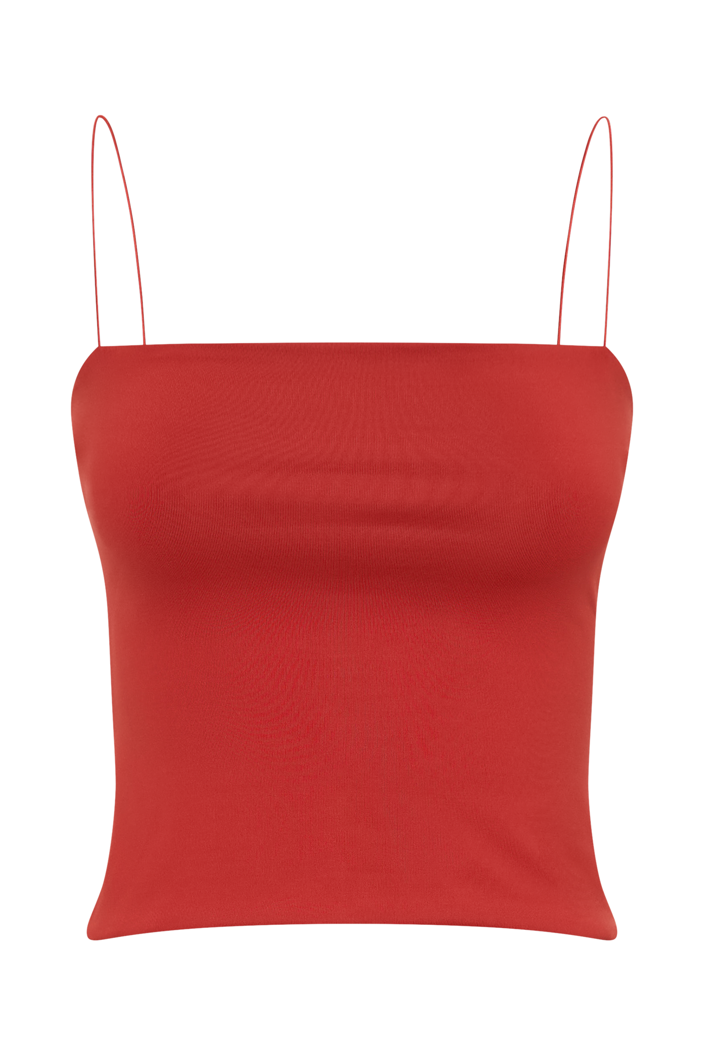 Arya Longline Spaghetti Strap Top - Ruby