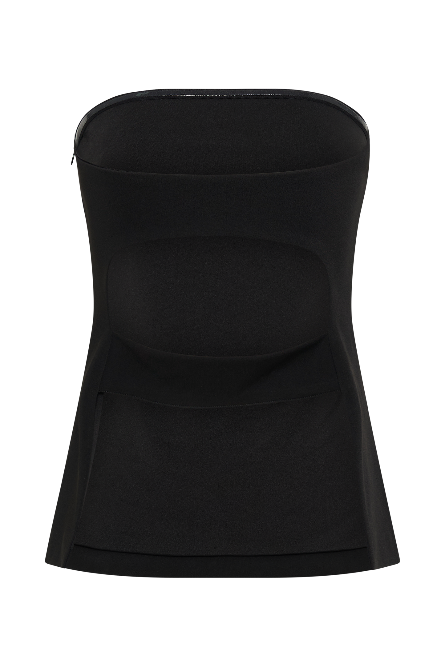 Antonia Strapless Cut Out Top - Black