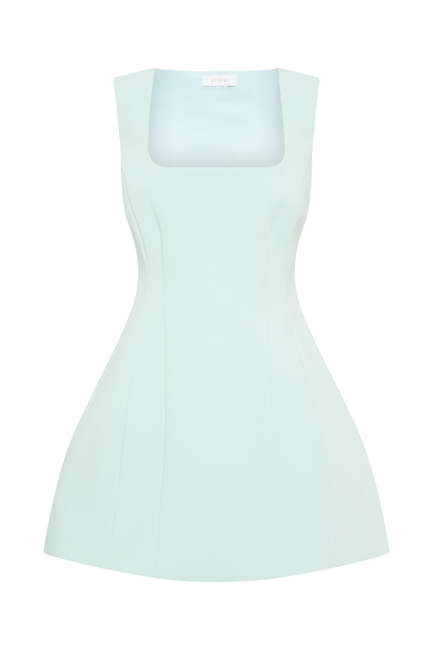 Lysandre Crepe Mini Dress - Ice Blue