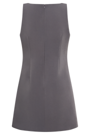 Angela Suiting Mini Dress - Charcoal