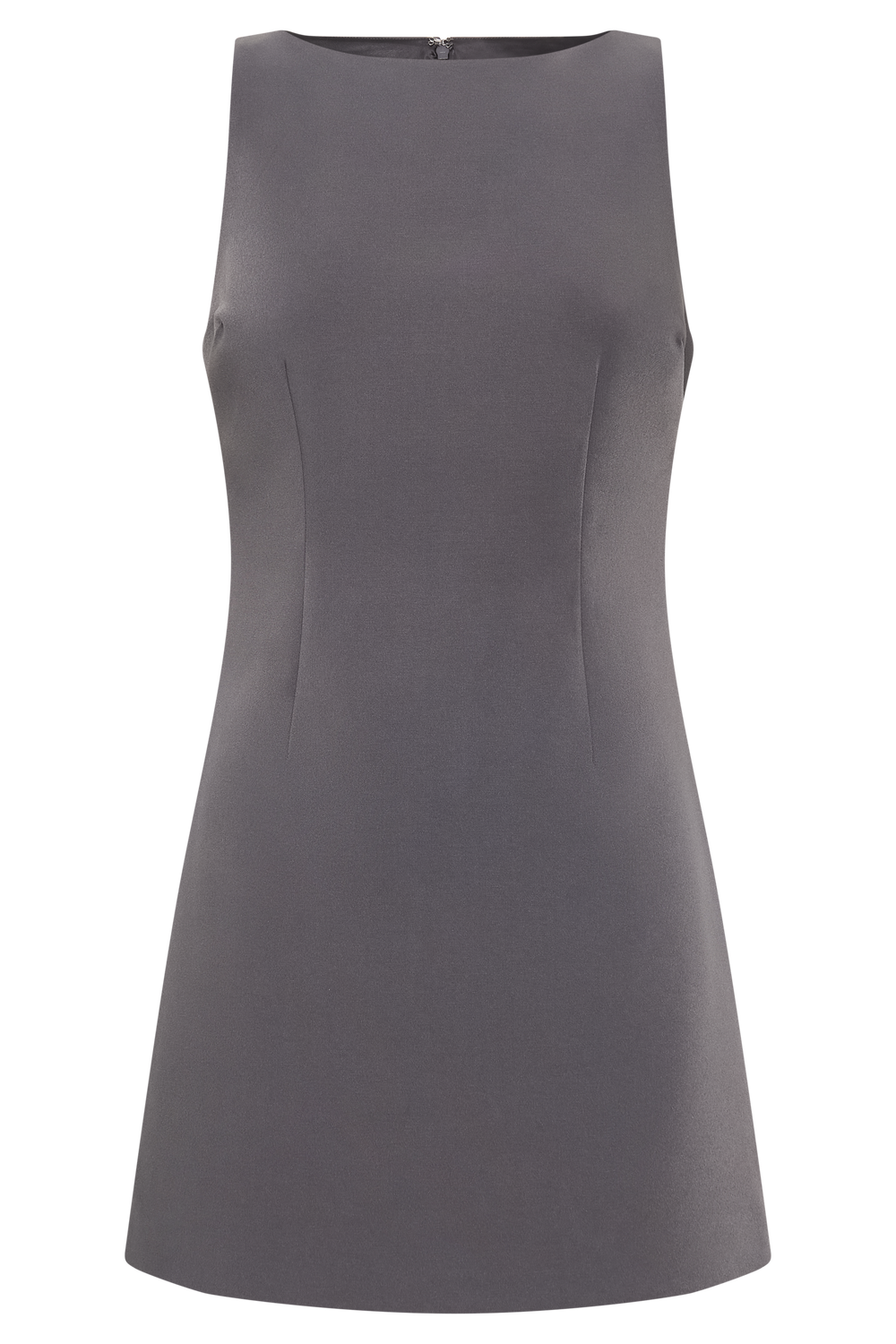 Angela Suiting Mini Dress - Charcoal