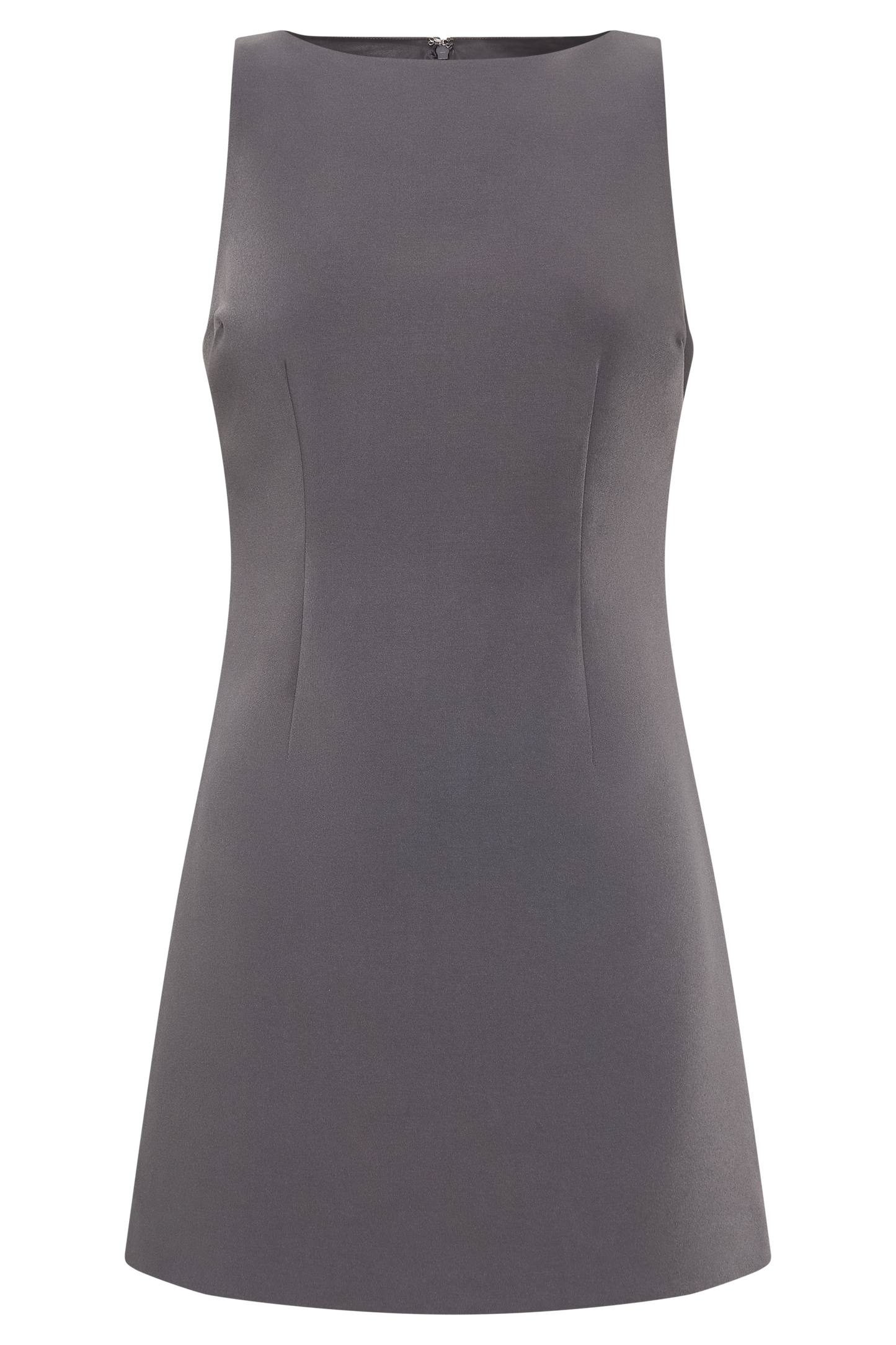 Angela Suiting Mini Dress - Charcoal