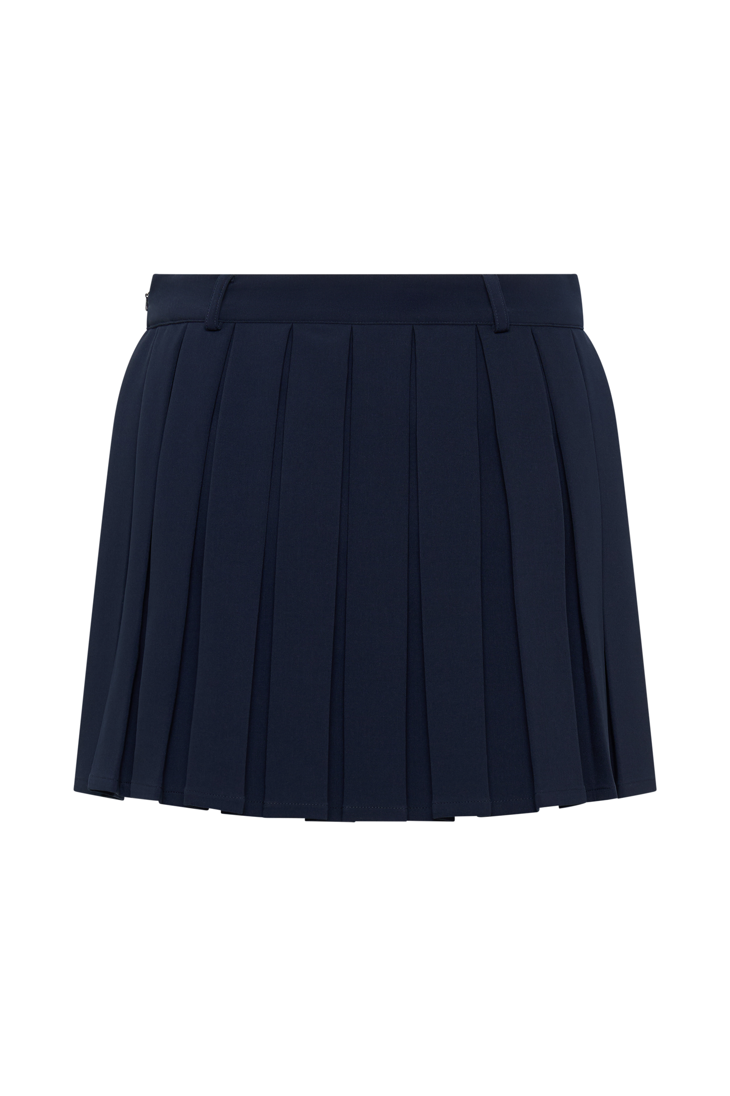 Mura Pleated Mini Skirt - Navy