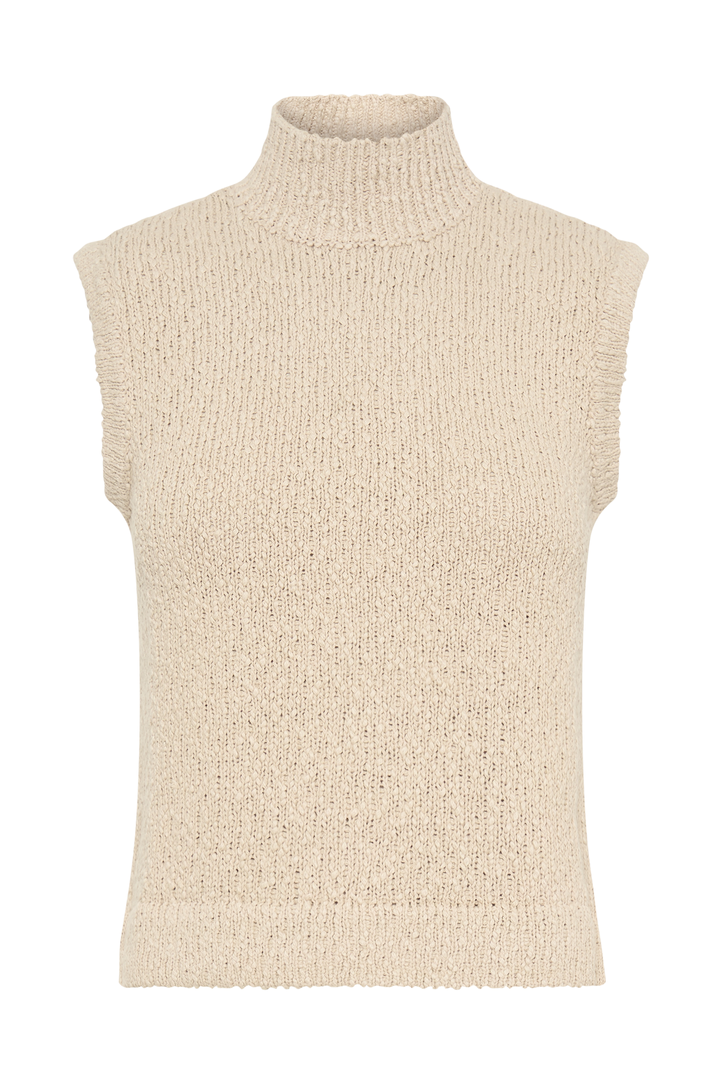 Azalea Sleeveless Knit Top - Wheat