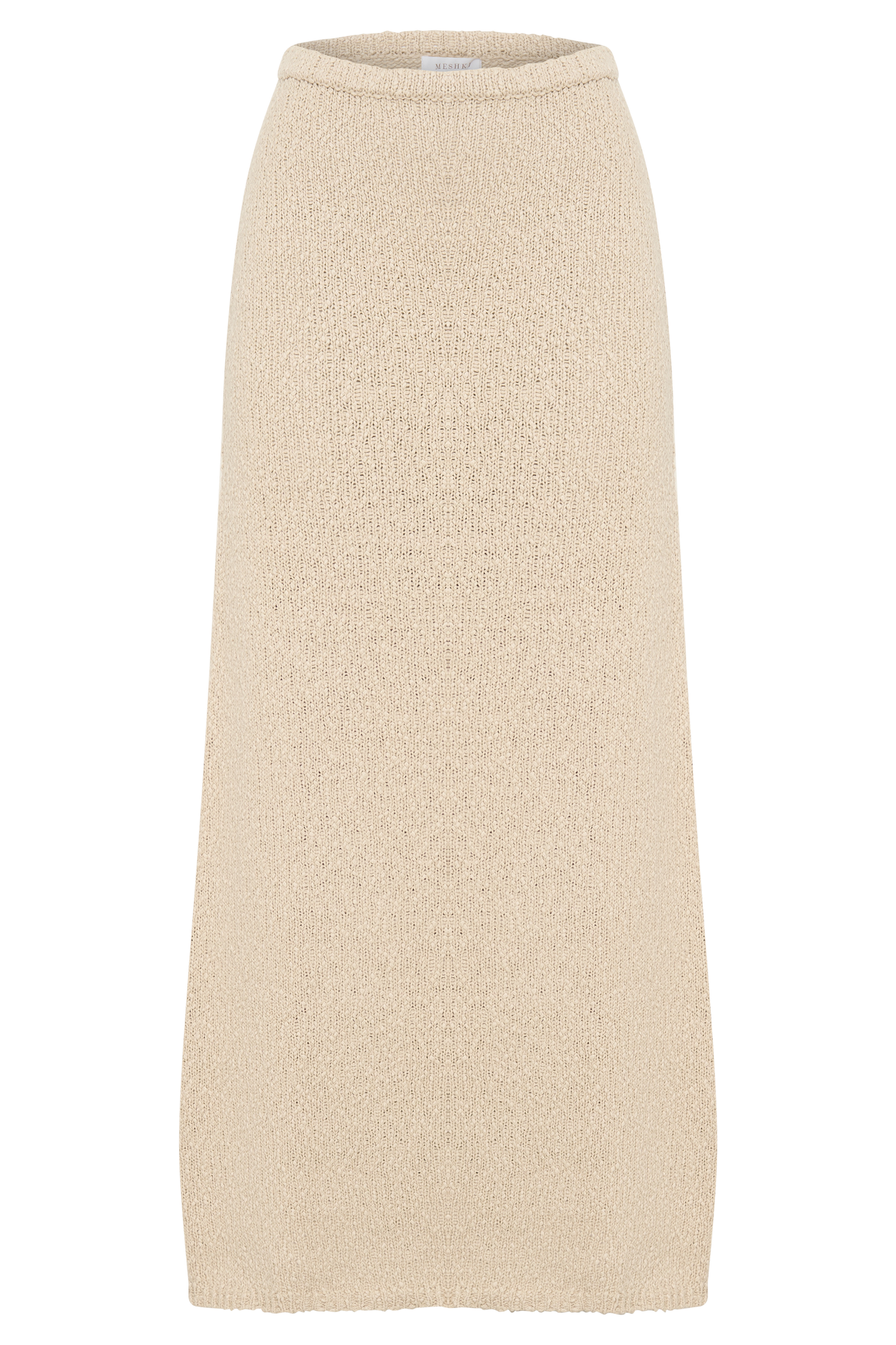 Moira Boucle Maxi Skirt - Wheat