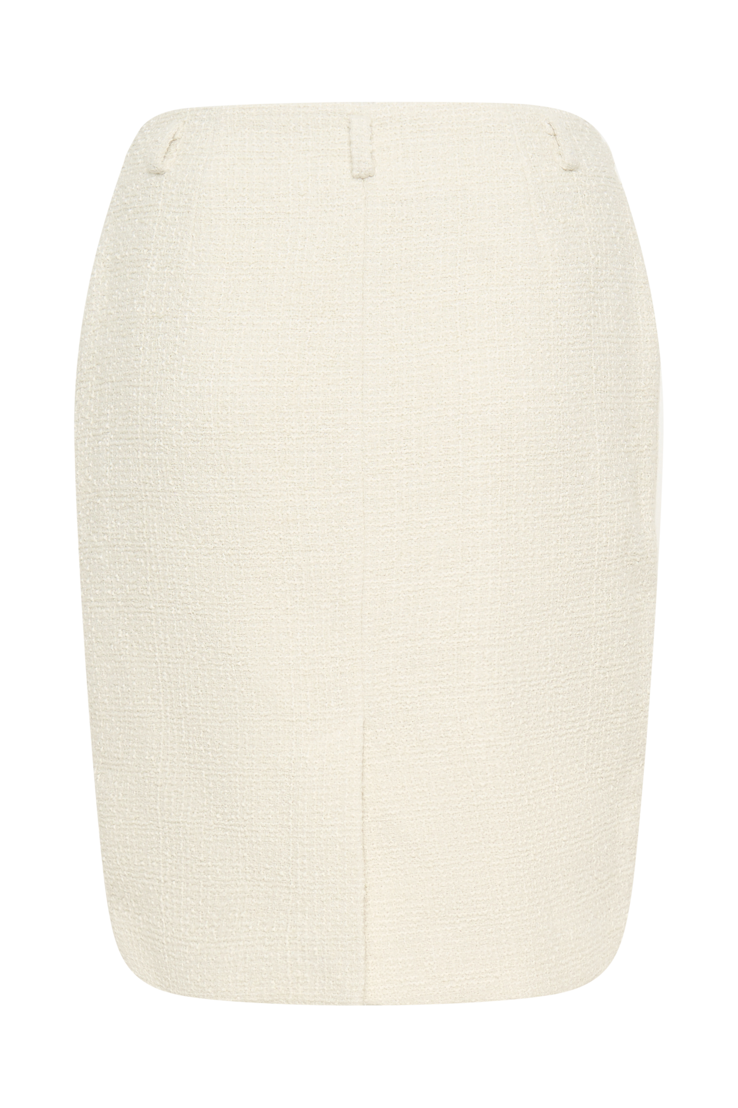 Addison Boucle Knee Length Skirt - Ivory