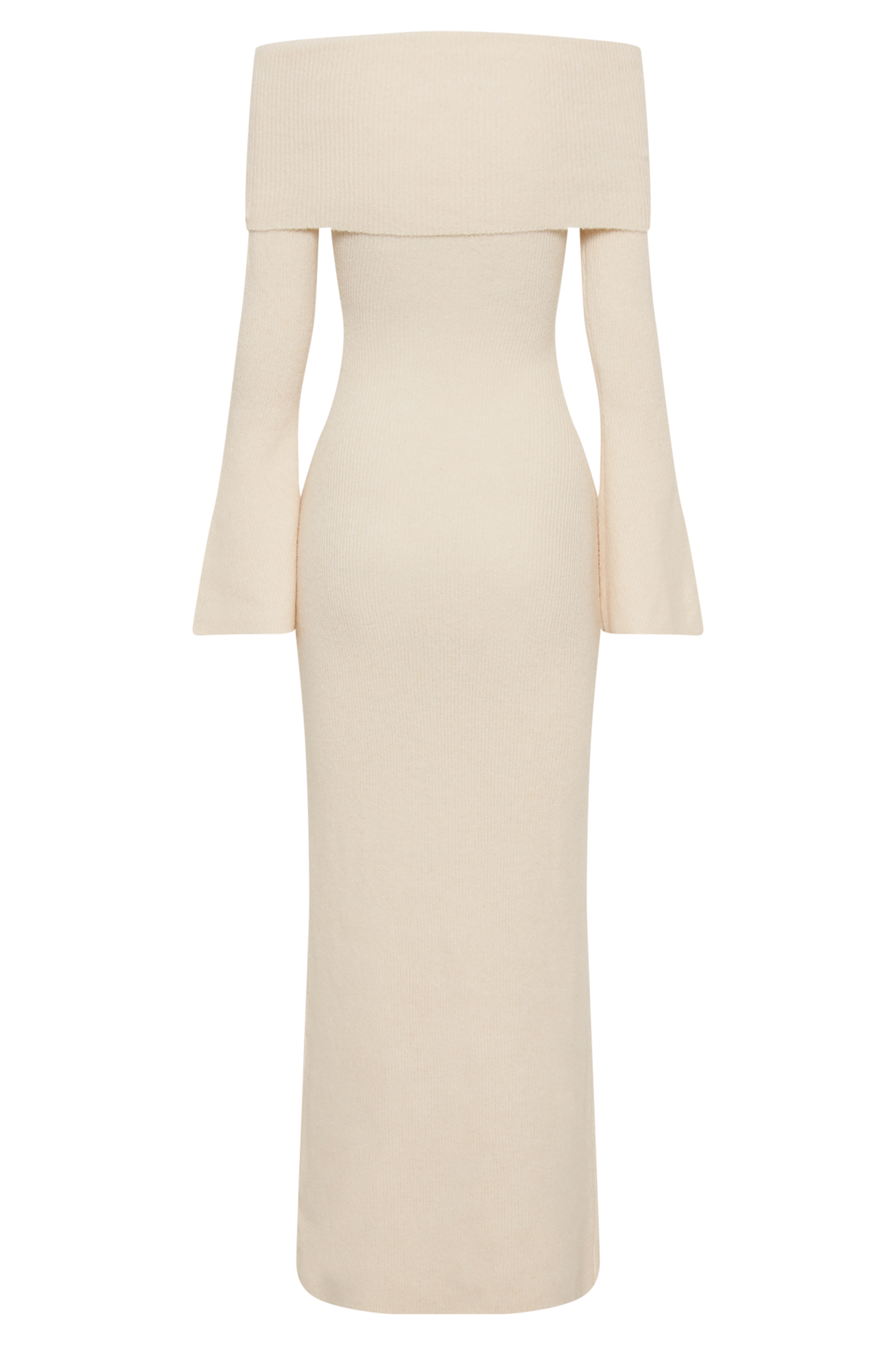 Katherine Off Shoulder Knit Maxi Dress - Ivory