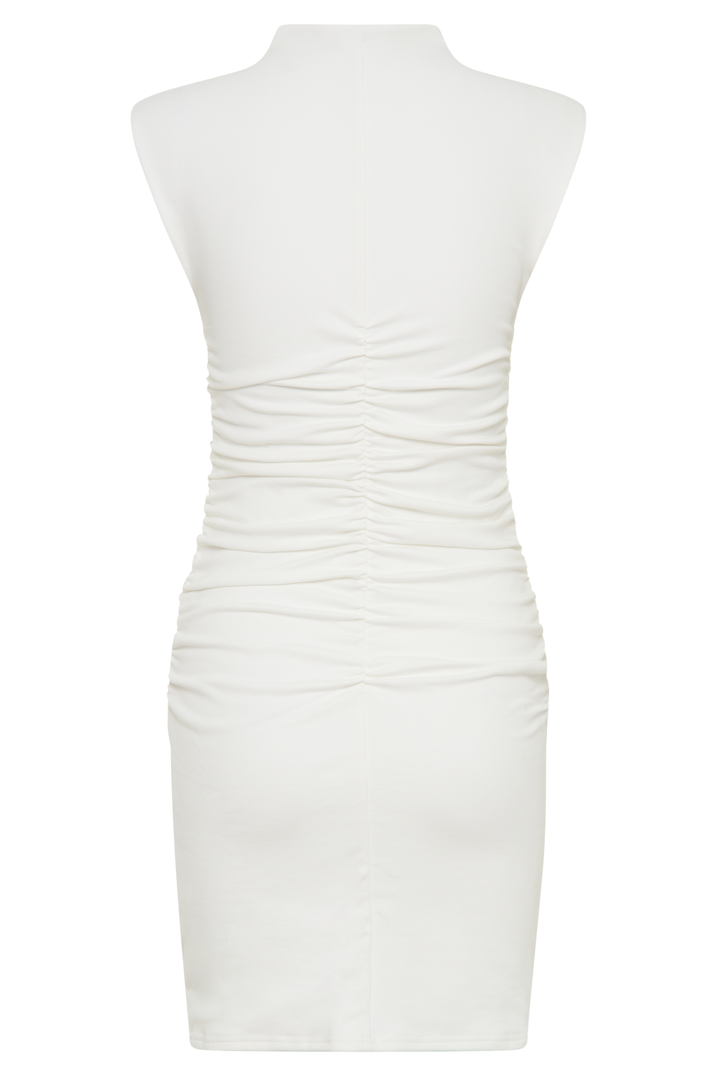 Elliot High Neck Sleeveless Mini Dress - White