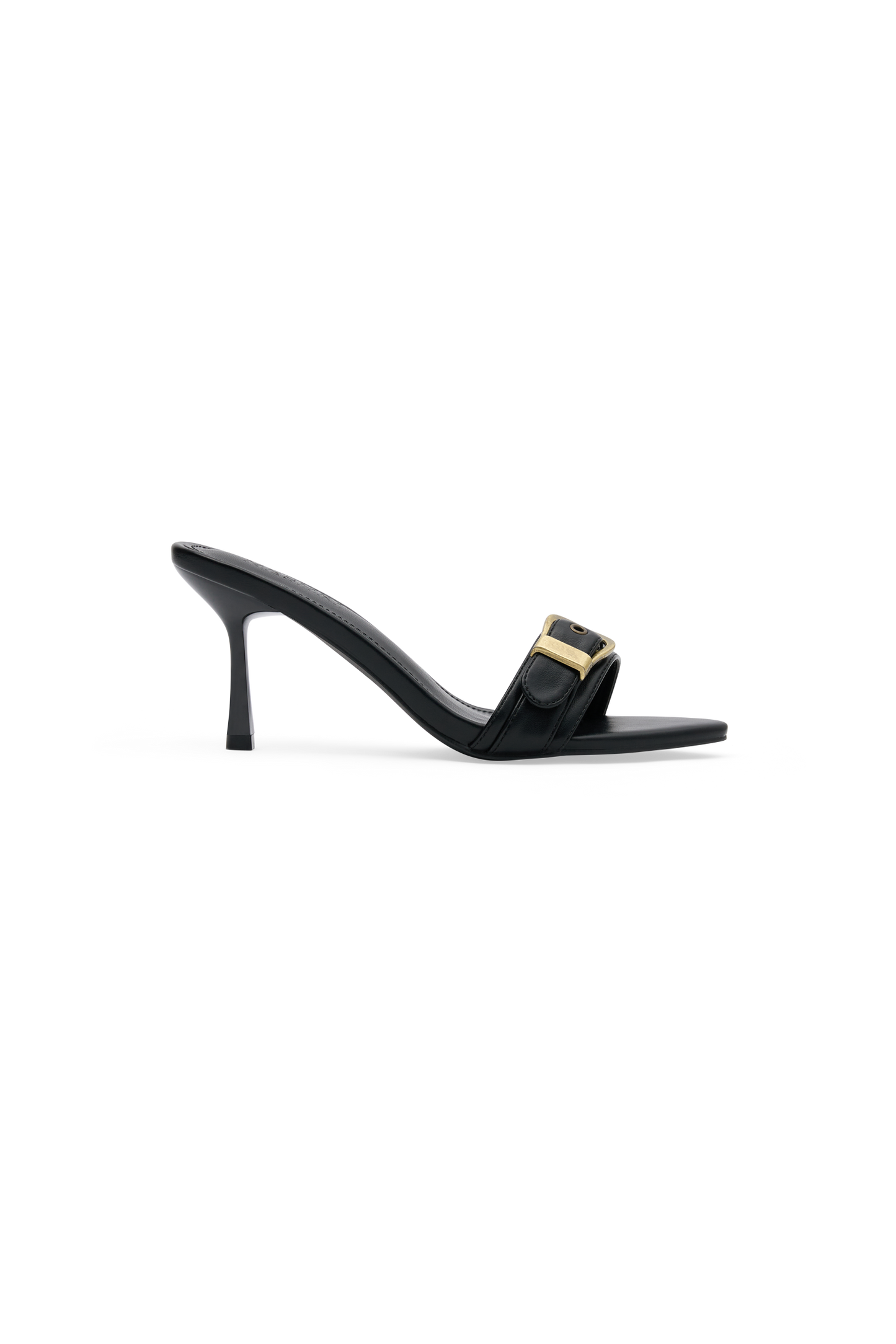 Colleen Buckle Heel - Black