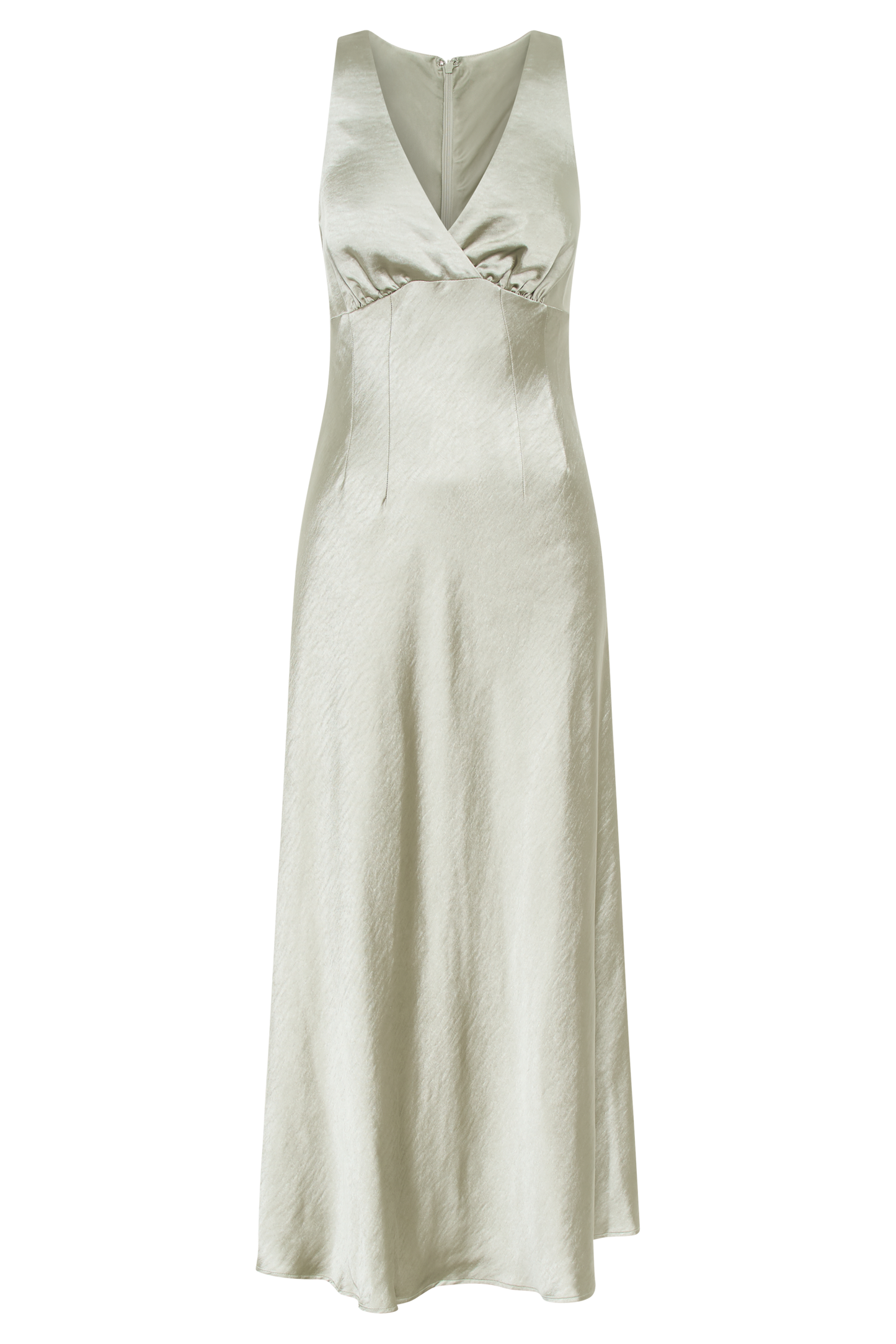 Meghan Satin Maxi Dress - Sage