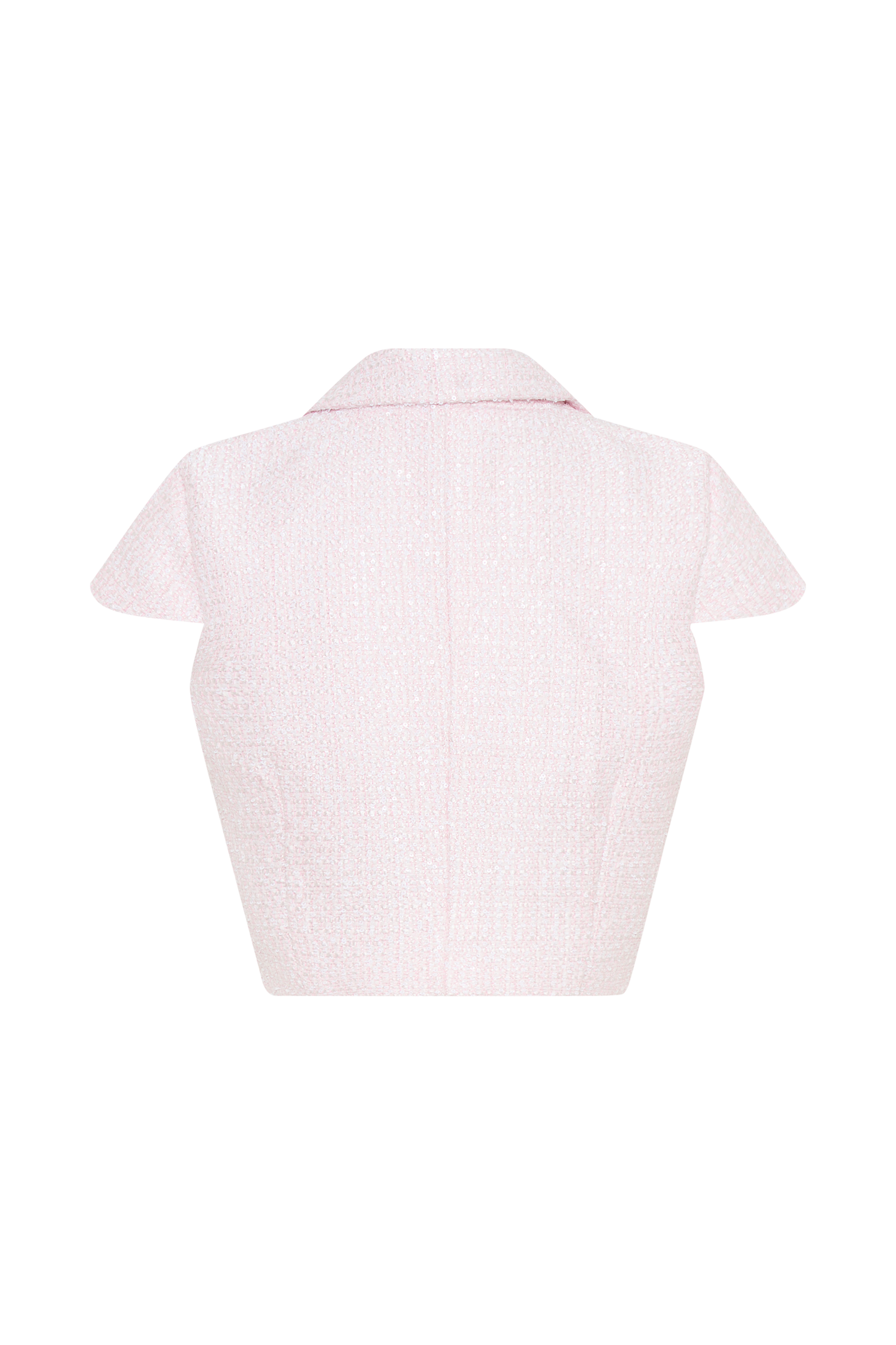 Mercer Tweed Top - Fairy Floss Pink