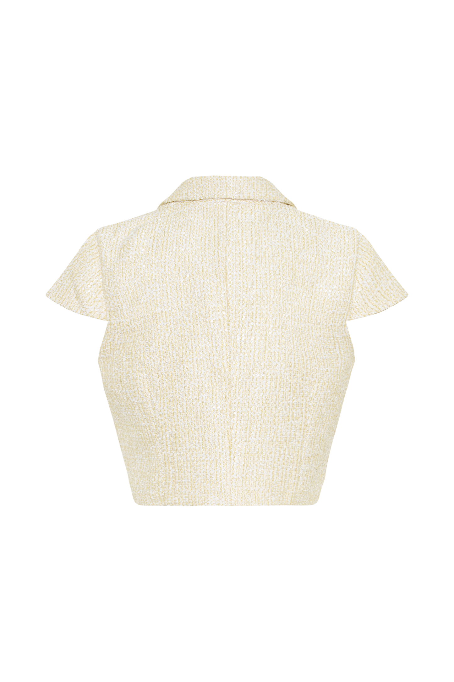 Mercer Tweed Top - Lemon