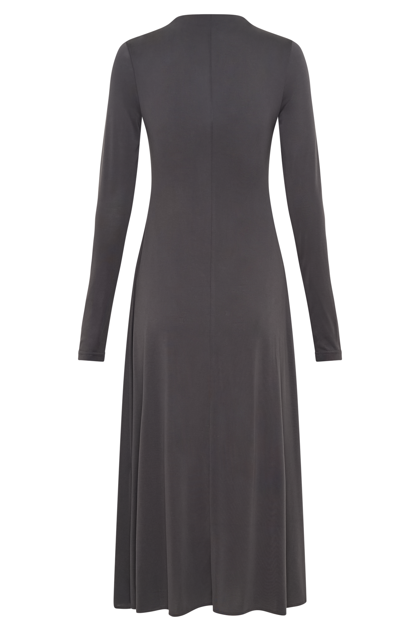 Anders Peached Jersey Midi Dress - Charcoal