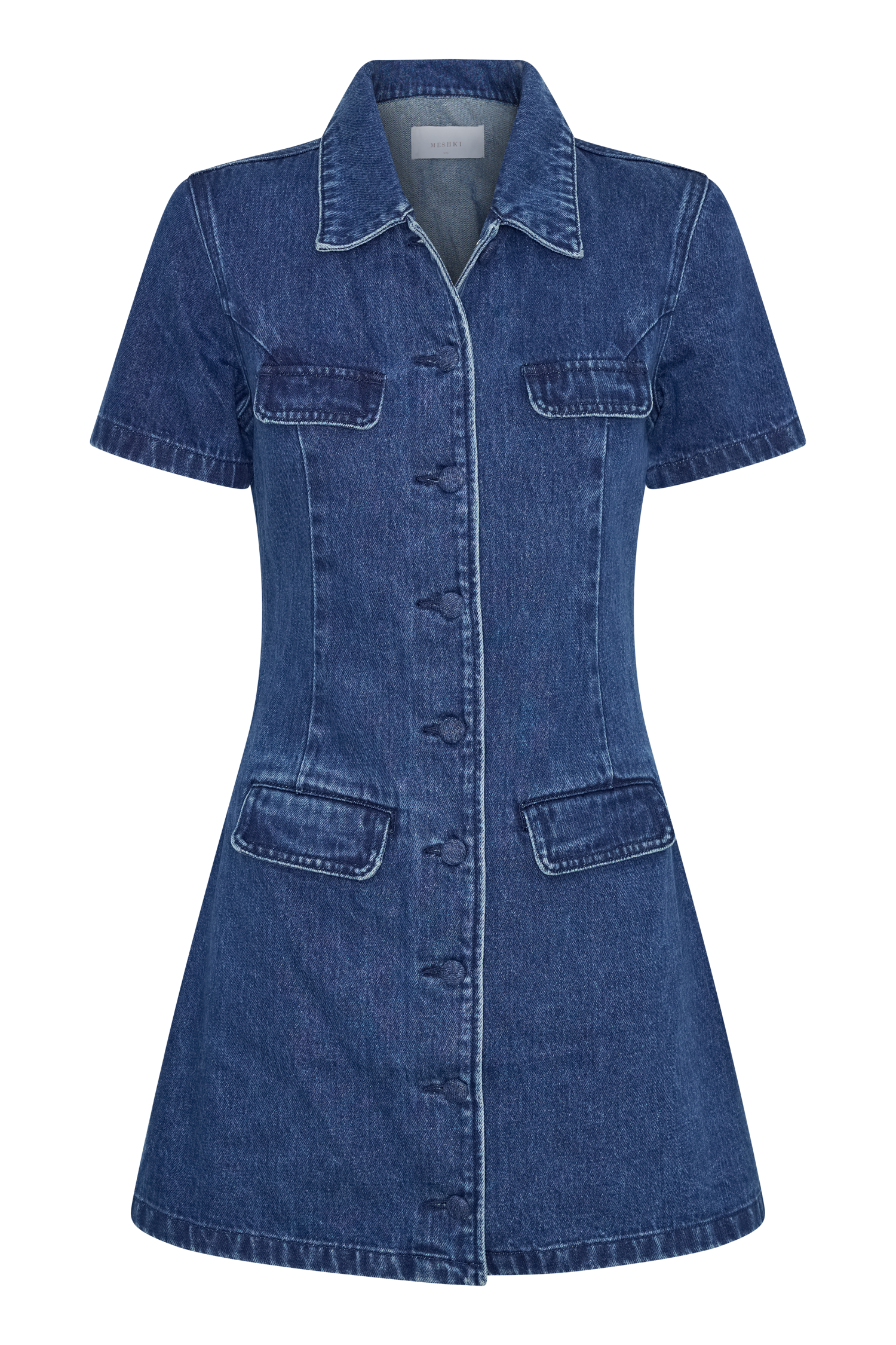 Meshki Denim Button Down Dress Size hotsell Small