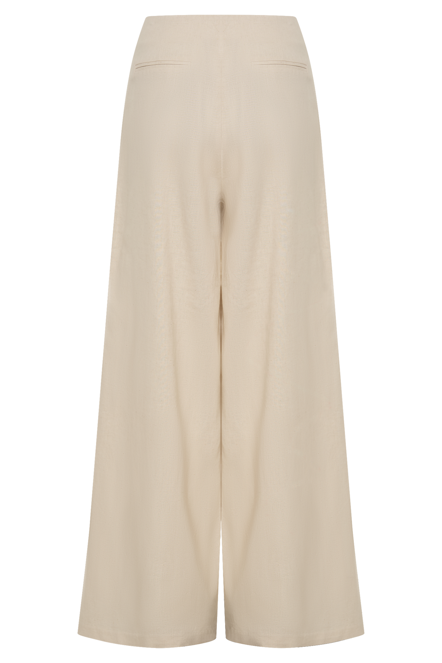 Brandi Linen Straight Leg Pant - Wheat Marle